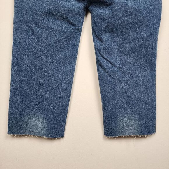 Jessica Simpson Cropped Jeans Blue Denim Slim Straight High Rise Plus Size 20W - Picture 6 of 16